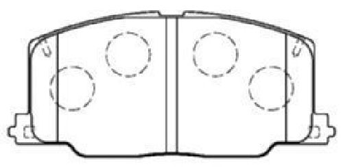 AISIN A1N038 - Brake Pad Set, disc brake