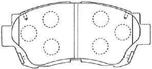 AISIN A1N041 - Brake Pad Set, disc brake