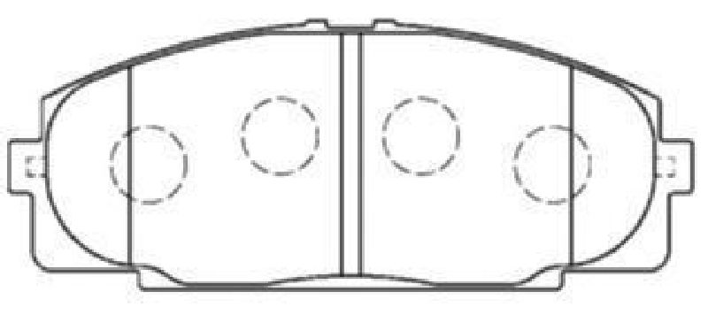 AISIN A1N050 - Brake Pad Set, disc brake Front Axle TOYOTA