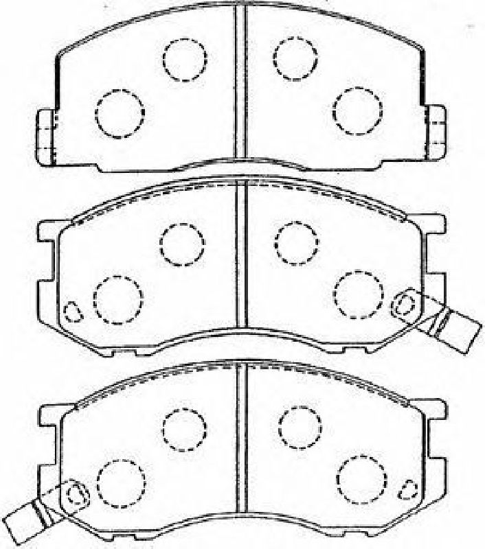 AISIN A1N078 - Brake Pad Set, disc brake