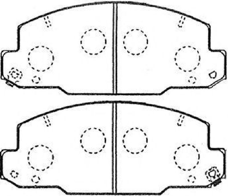 AISIN A1N100 - Brake Pad Set, disc brake