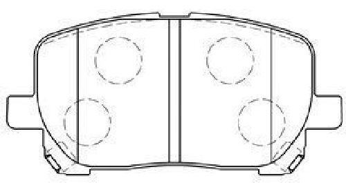 AISIN A1N105 - Brake Pad Set, disc brake