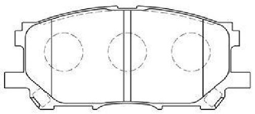 AISIN A1N110 - Brake Pad Set, disc brake Front Axle TOYOTA