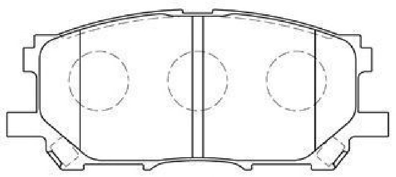 AISIN A1N110 - Brake Pad Set, disc brake Front Axle TOYOTA