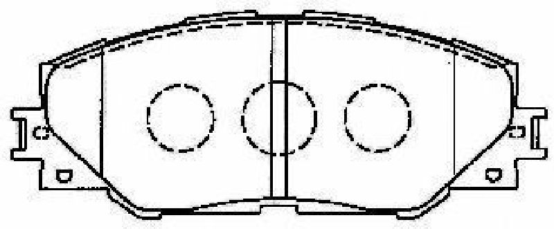 AISIN A1N129 - Brake Pad Set, disc brake Front Axle TOYOTA