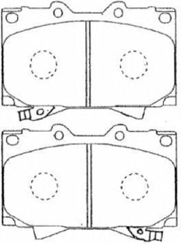 AISIN A1N144 - Brake Pad Set, disc brake TOYOTA