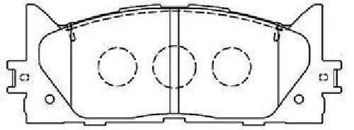 AISIN A1N154 - Brake Pad Set, disc brake Front Axle TOYOTA