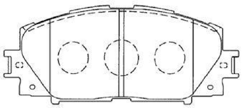 AISIN A1N155 - Brake Pad Set, disc brake Front Axle TOYOTA