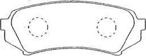 AISIN A2N004 - Brake Pad Set, disc brake