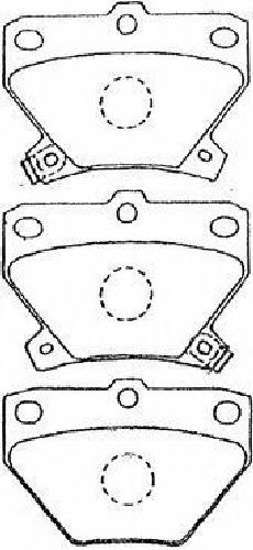 AISIN A2N007 - Brake Pad Set, disc brake