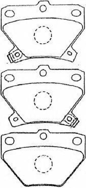 AISIN A2N007 - Brake Pad Set, disc brake