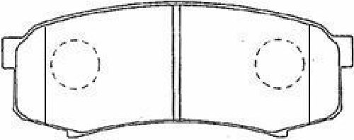 AISIN A2N022 - Brake Pad Set, disc brake