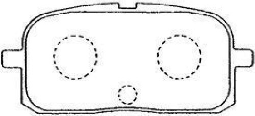 AISIN A2N040 - Brake Pad Set, disc brake