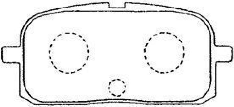 AISIN A2N040 - Brake Pad Set, disc brake