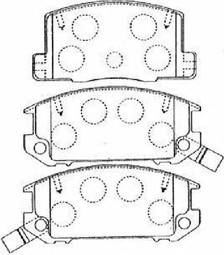 AISIN A2N044 - Brake Pad Set, disc brake