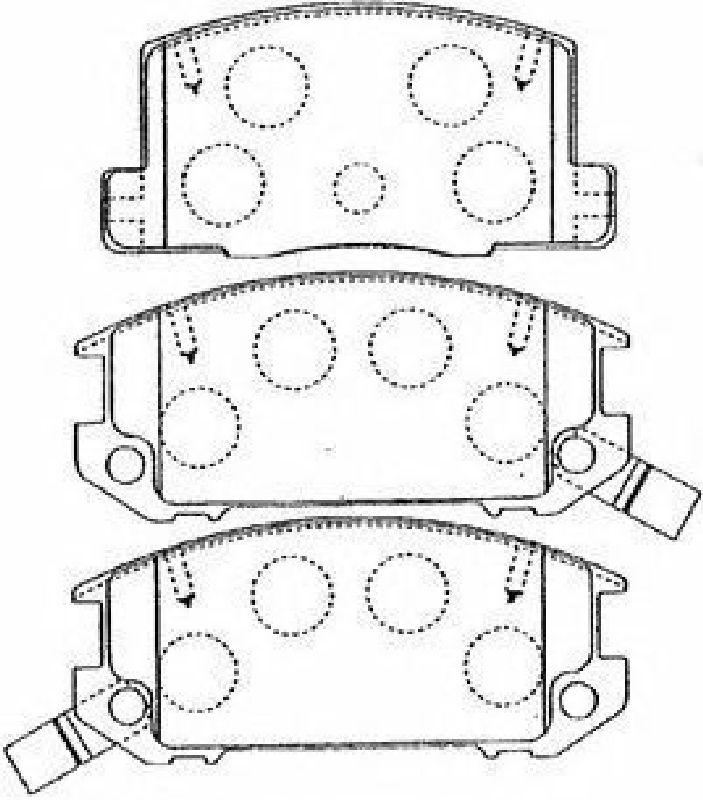 AISIN A2N044 - Brake Pad Set, disc brake