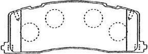 AISIN A2N047 - Brake Pad Set, disc brake