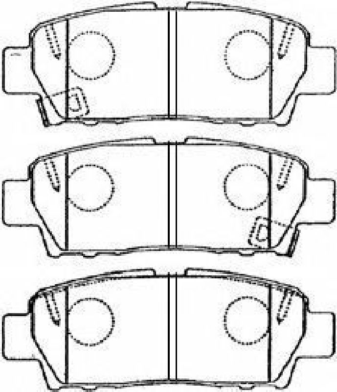 AISIN A2N057 - Brake Pad Set, disc brake