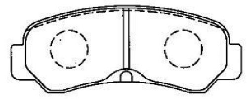 AISIN A2N076 - Brake Pad Set, disc brake