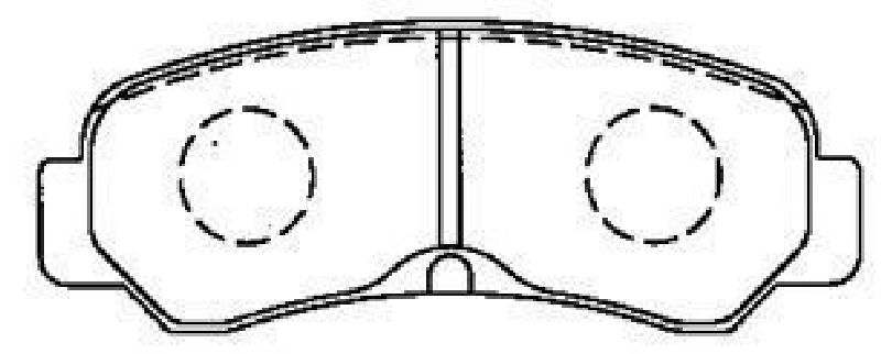 AISIN A2N076 - Brake Pad Set, disc brake