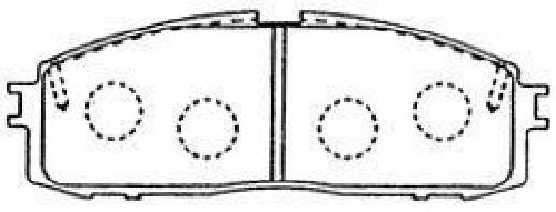 AISIN A2N080 - Brake Pad Set, disc brake