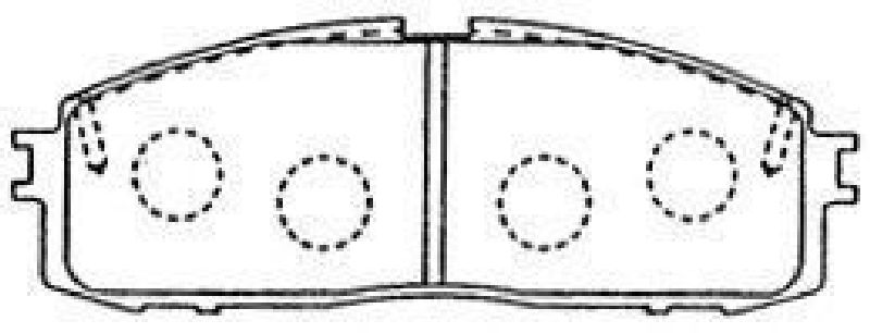 AISIN A2N080 - Brake Pad Set, disc brake