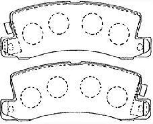 AISIN A2N081 - Brake Pad Set, disc brake