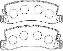 AISIN A2N081 - Brake Pad Set, disc brake