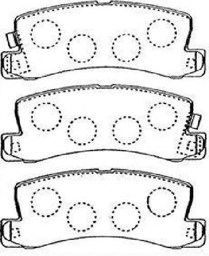 AISIN A2N094 - Brake Pad Set, disc brake