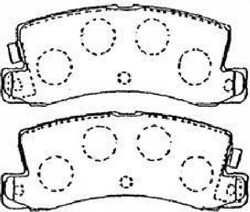 AISIN A2N095 - Brake Pad Set, disc brake