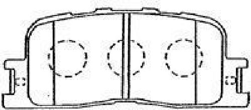 AISIN A2N104 - Brake Pad Set, disc brake