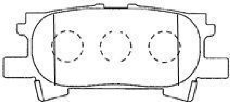 AISIN A2N111 - Brake Pad Set, disc brake Rear Axle TOYOTA