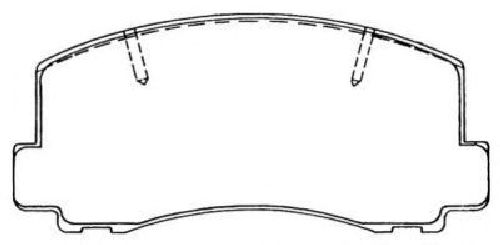 AISIN ASN-100 - Brake Pad Set, disc brake