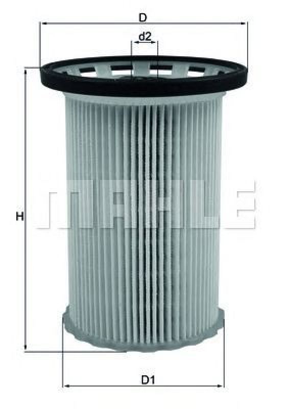 KX 341 KNECHT 70584451 - Fuel filter PORSCHE, VW