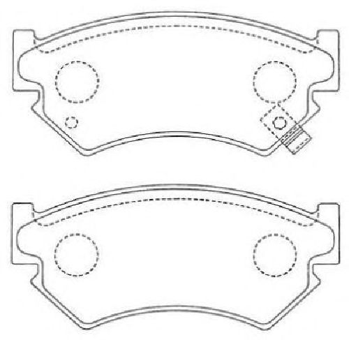 AISIN ASN-107 - Brake Pad Set, disc brake