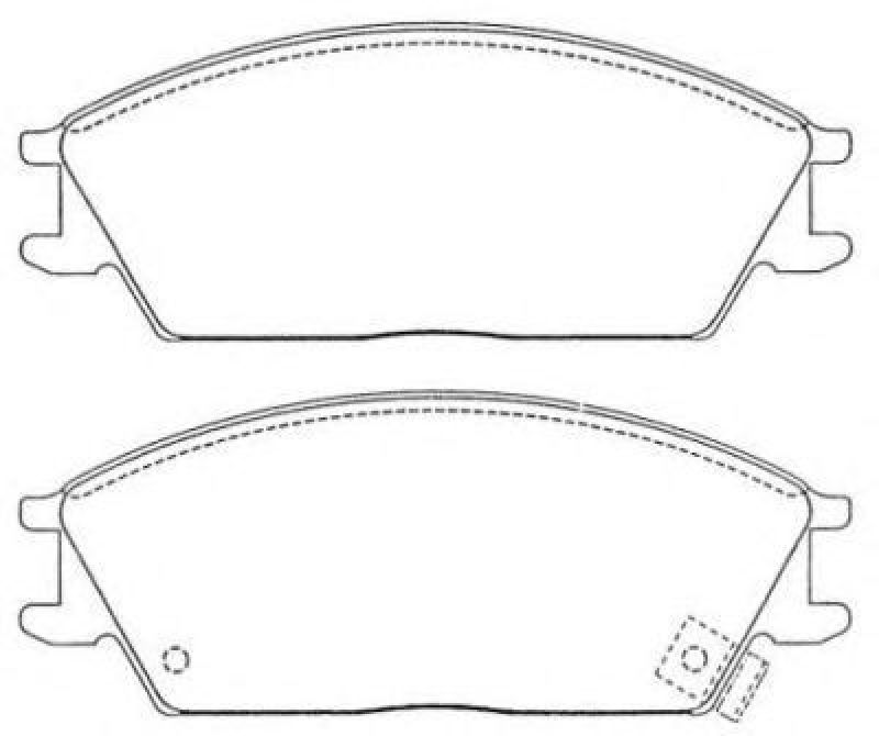 AISIN ASN-112W - Brake Pad Set, disc brake