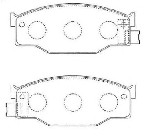 AISIN ASN-114 - Brake Pad Set, disc brake