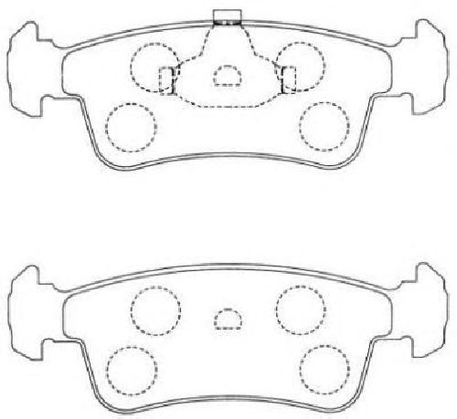 AISIN ASN-116 - Brake Pad Set, disc brake