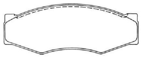 AISIN ASN-118 - Brake Pad Set, disc brake Front Axle NISSAN