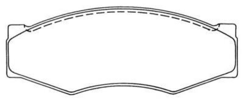 AISIN ASN-118 - Brake Pad Set, disc brake Front Axle NISSAN