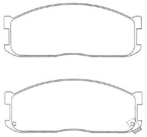 AISIN ASN-120W - Brake Pad Set, disc brake