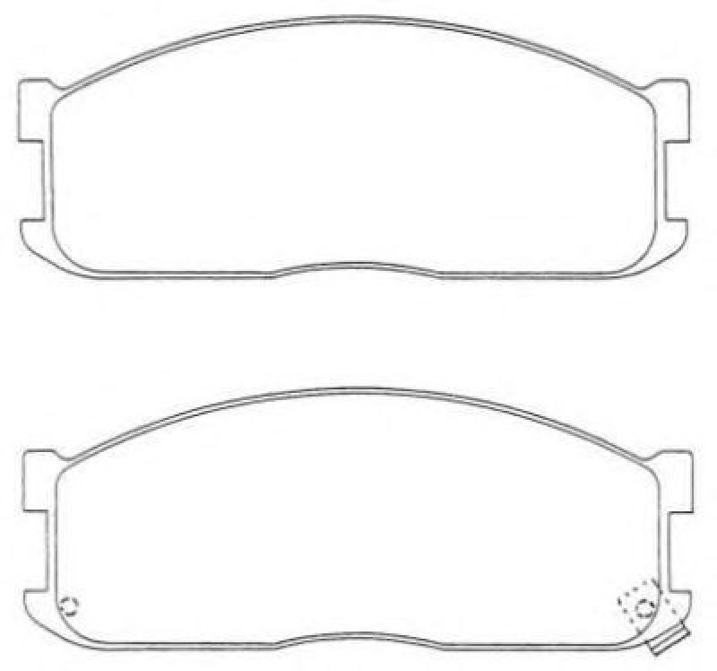 AISIN ASN-120W - Brake Pad Set, disc brake