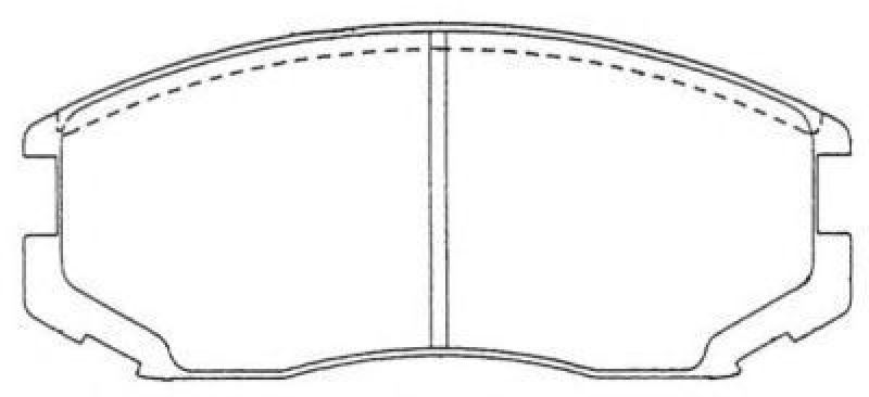 AISIN ASN-121 - Brake Pad Set, disc brake