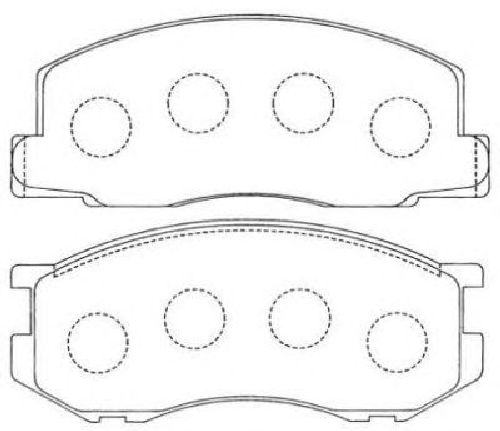 AISIN ASN-136 - Brake Pad Set, disc brake