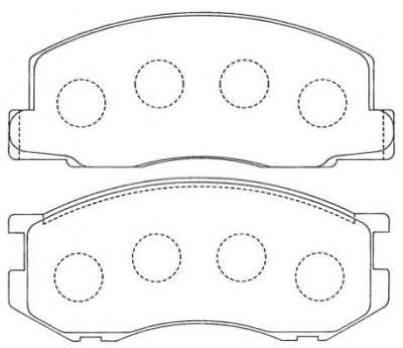 AISIN ASN-136 - Brake Pad Set, disc brake