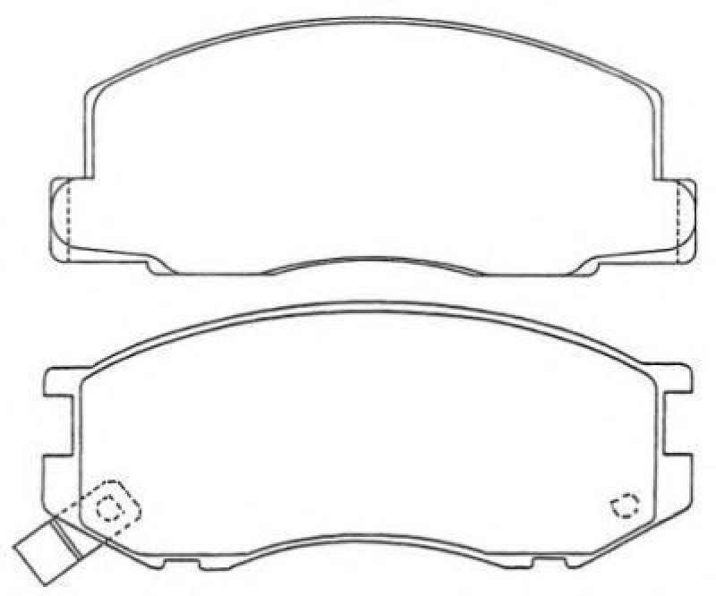 AISIN ASN-136W - Brake Pad Set, disc brake