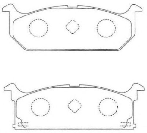 AISIN ASN-143 - Brake Pad Set, disc brake