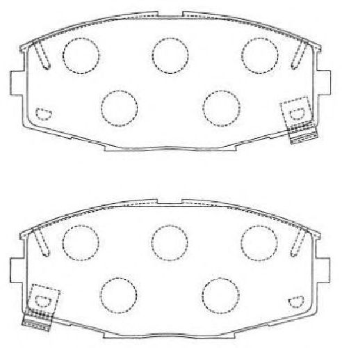 AISIN ASN-145 - Brake Pad Set, disc brake