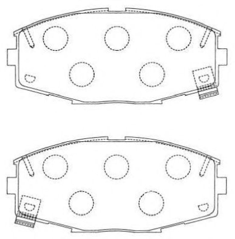 AISIN ASN-145 - Brake Pad Set, disc brake