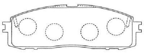 AISIN ASN-146 - Brake Pad Set, disc brake